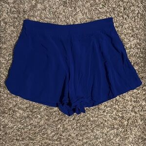 Blue Flowy Shorts